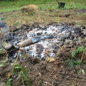 biochar fire finished