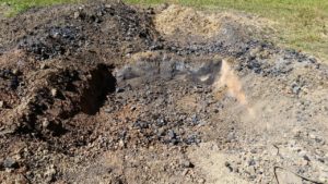 biochar second pit dug out