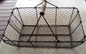 A simple basket like this is ideal and sturdy for collecting from the garden